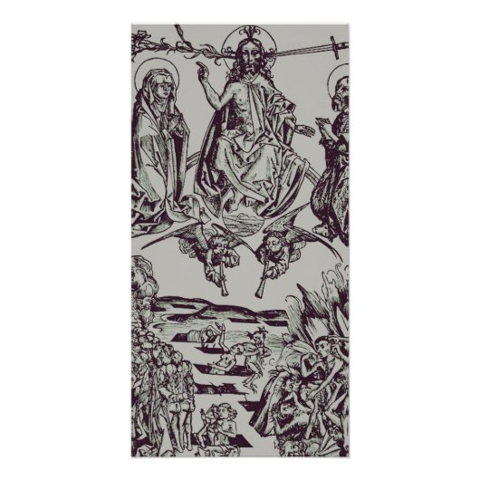 Jezus Christus is de rechter van het universum Perfect Poster (Voorkant)