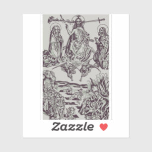 Jezus Christus is de rechter van het universum Sticker