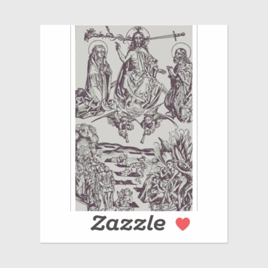 Jezus Christus is de rechter van het universum Sticker (Vel)