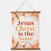 Jezus Christus is dezelfde Boho Christelijke Muur Hangend Wandkleed (Voorkant)