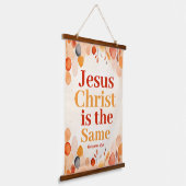 Jezus Christus is dezelfde Boho Christelijke Muur Hangend Wandkleed (Gebogen)