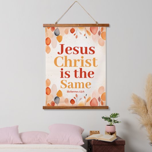 Jezus Christus is dezelfde Boho Christelijke Muur Hangend Wandkleed (Slaapkamer)