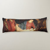 Jezus Christus is geboren met kerst Lichaamskussen (Achterkant)