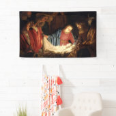 Jezus Christus is geboren met kerst Spandoek (Insitu)