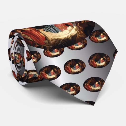 Jezus Christus is geboren met kerst Stropdas (Opgerold)