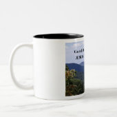 Jezus Christus is geboren! Tweekleurige Koffiemok (Links)