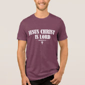 Jezus Christus is Heer Christelijk Tri-Blend Shirt (Voorkant)