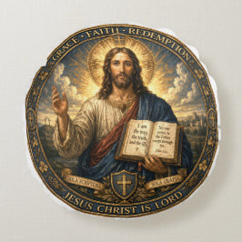 Jezus Christus is Heer Rond Kussen