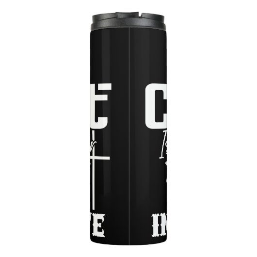 Jezus Christus is het antwoord Thermosbeker (Achterkant)