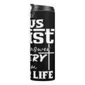 Jezus Christus is het antwoord Thermosbeker (Geroteerd rechts)