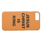 "Jezus Christus is koning" Apple iPhone 8/7 Hoesje (Achterkant (Horizontaal))