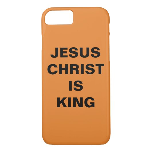 "Jezus Christus is koning" Apple iPhone 8/7 Hoesje (Achterkant)
