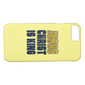 Jezus Christus is koning geel Case-Mate iPhone Case (Achterkant (Horizontaal))