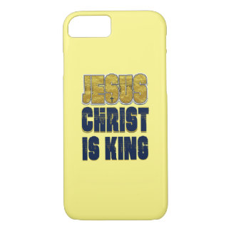 Jezus Christus is koning geel iPhone 8/7 Hoesje