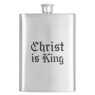 Jezus Christus is Koning Gotische Blackletter Grun Flacon