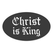 Jezus Christus is Koning Gotische Blackletter Grun