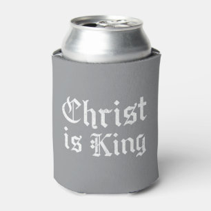Jezus Christus is Koning - gotische grunge geërode Blikjeskoeler