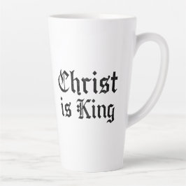Jezus Christus is Koning - gotische grunge geërode Latte Mok