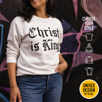Jezus Christus is Koning - gotische grunge geërode
