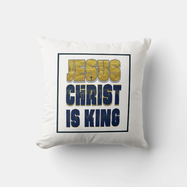 Jezus Christus is Koning Kussen (Voorkant)