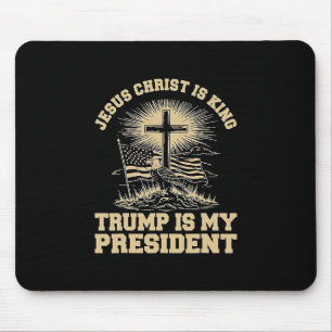 Jezus Christus Is Koning Trump Is Mijn President  Muismat
