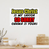 Jezus Christus is mijn redder Poster (Keuken)