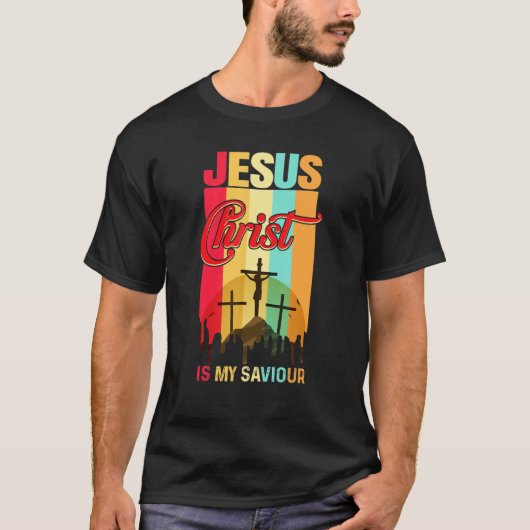 Jezus Christus is mijn redder voor Christelijk T-shirt (Voorkant)