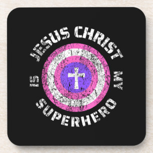 Jezus Christus Is Mijn Superheld Jezus Bier Onderzetter