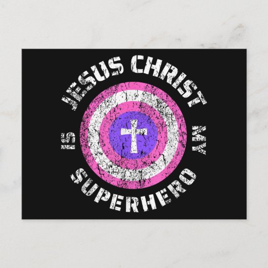 Jezus Christus is mijn superheld Jezus Briefkaart (Voorkant)