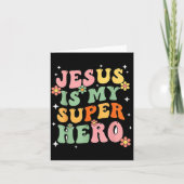 Jezus Christus Is Mijn Superheld Jezus Houdt Van J Kaart (Voorkant)