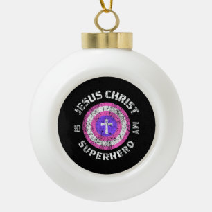 Jezus Christus Is Mijn Superheld Jezus Keramische Bal Ornament