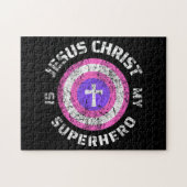 Jezus Christus is mijn superheld Jezus Legpuzzel (Horizontaal)
