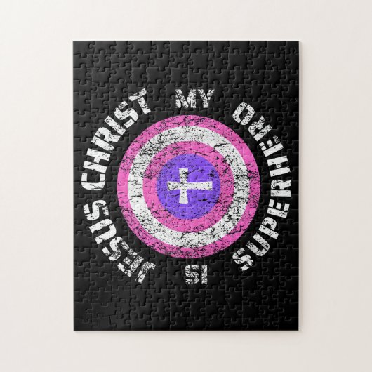 Jezus Christus is mijn superheld Jezus Legpuzzel (Verticaal)