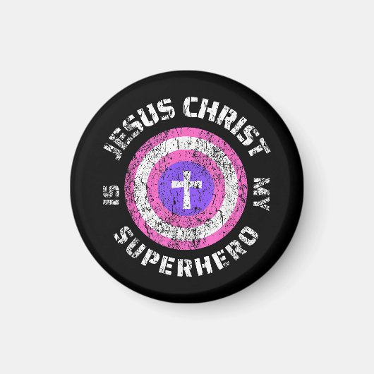 Jezus Christus Is Mijn Superheld Jezus Magneet (Voorkant)