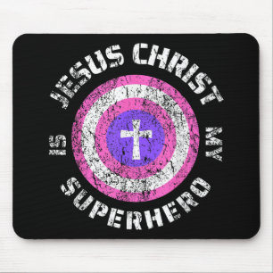 Jezus Christus is mijn superheld Jezus Muismat