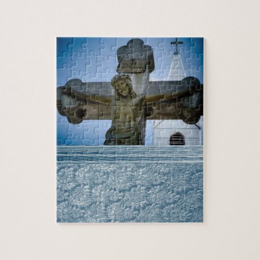 Jezus Christus Jigzaag Puzzle Legpuzzel (Verticaal)