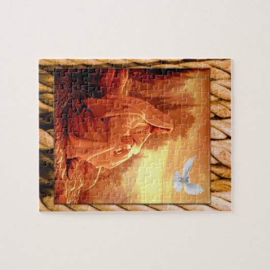 Jezus Christus Jigzaag Puzzle Legpuzzel (Horizontaal)