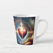 Jezus Christus kan de gebroken harten genezen Latte Mok (Rechts)