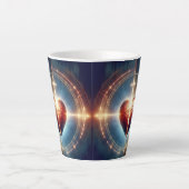 Jezus Christus kan de gebroken harten genezen Latte Mok (Voorkant)