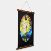 JEZUS CHRISTUS KEERT TERUG, DE OPNAME. HANGEND WANDKLEED (Gebogen)