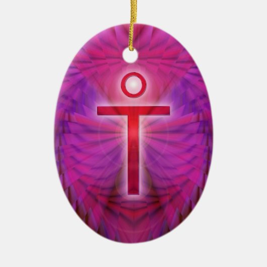 Jezus Christus Keramisch Ornament (Voorkant)