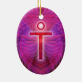 Jezus Christus Keramisch Ornament (Achterkant)