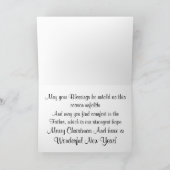 Jezus Christus Kerstmis Feestdagen Kaart (Binnen)