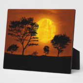 Jezus Christus kijkt naar de aarde van de Evening  Fotoplaat (Zijkant)