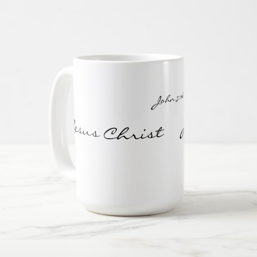 Jezus Christus Koffiemok (Voorkant links)