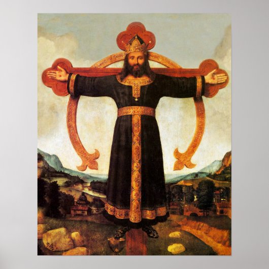 Jezus Christus Koning Volto Santo print Afbeelding (Voorkant)