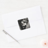 Jezus Christus kroon van doornen - gekozen Vierkante Sticker (Envelop)