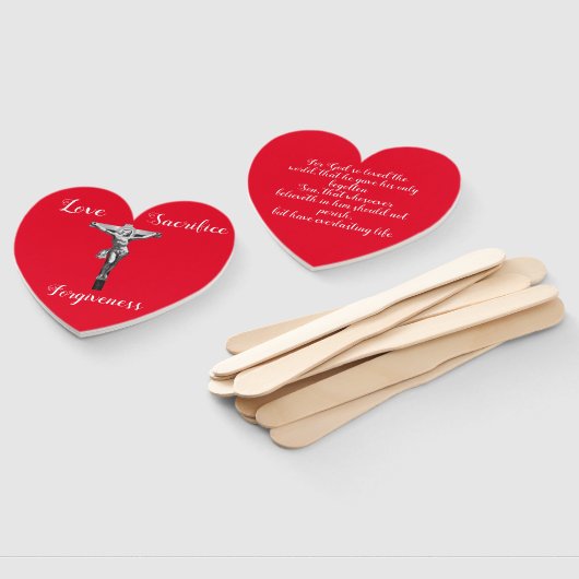 Jezus Christus Kruis Zoon van God Bijbel citeert K Handwaaier (Niet-gemonteerd)