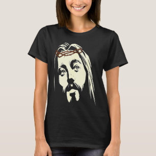 Jezus Christus Kruisbeeld Gekruisigd Pasen Doornen T-shirt