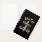 Jezus Christus Kruisgeloof over angst Planner (Display)